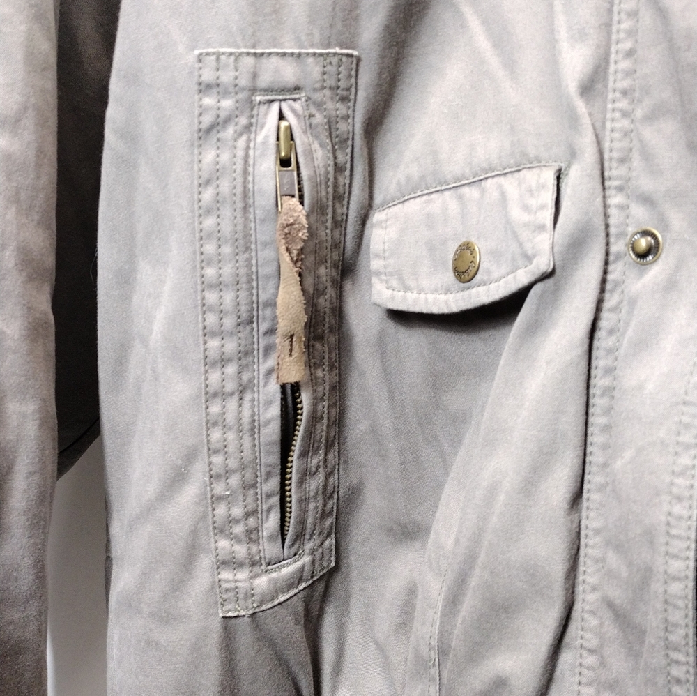 Cabela's Grey Thinsulate Winter Coat l Xl Tall l Sherpa 100% Cotton l Zipup Hood - Picture 9 of 13